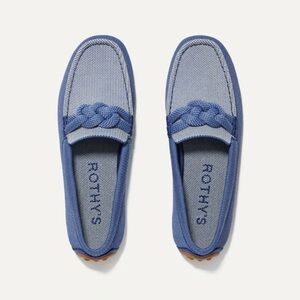 Rothy’s The Braid Driver Blue Chambray 7.5
